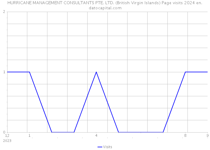 HURRICANE MANAGEMENT CONSULTANTS PTE. LTD. (British Virgin Islands) Page visits 2024 