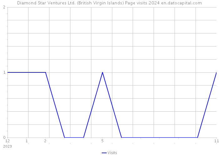 Diamond Star Ventures Ltd. (British Virgin Islands) Page visits 2024 