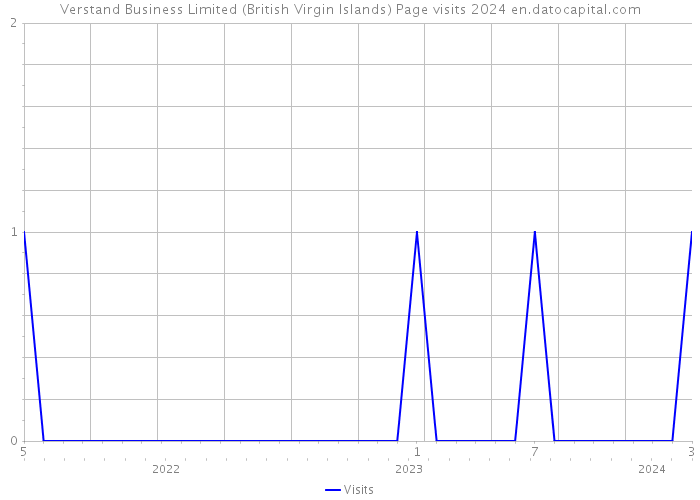 Verstand Business Limited (British Virgin Islands) Page visits 2024 