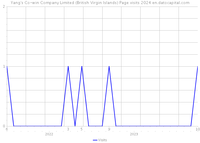 Yang's Co-win Company Limited (British Virgin Islands) Page visits 2024 