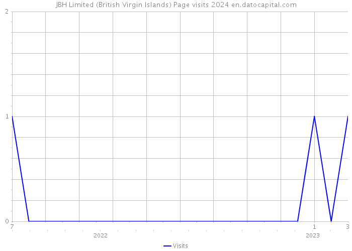 JBH Limited (British Virgin Islands) Page visits 2024 