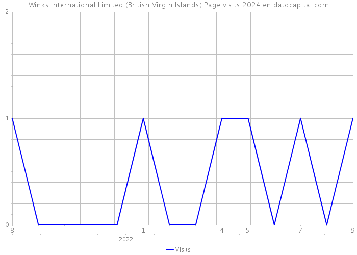 Winks International Limited (British Virgin Islands) Page visits 2024 