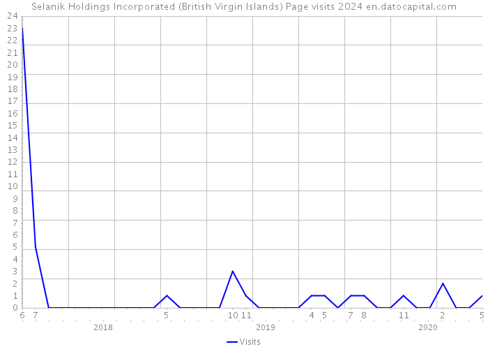Selanik Holdings Incorporated (British Virgin Islands) Page visits 2024 