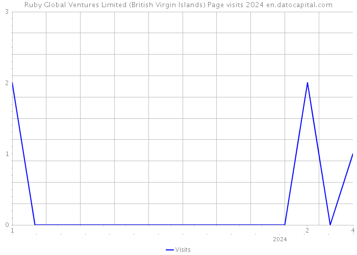 Ruby Global Ventures Limited (British Virgin Islands) Page visits 2024 