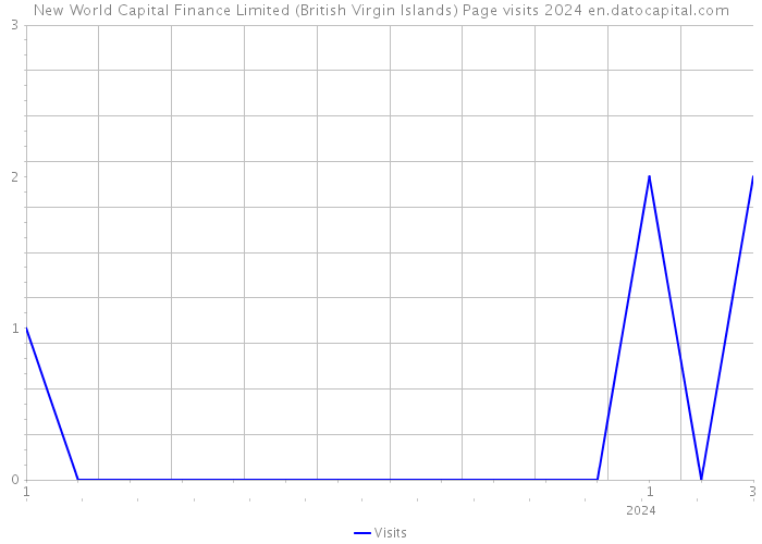New World Capital Finance Limited (British Virgin Islands) Page visits 2024 