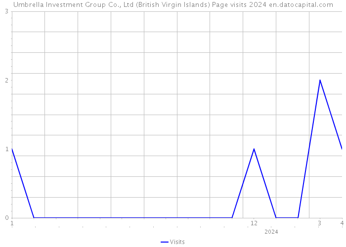 Umbrella Investment Group Co., Ltd (British Virgin Islands) Page visits 2024 