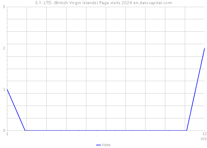 S.Y. LTD. (British Virgin Islands) Page visits 2024 