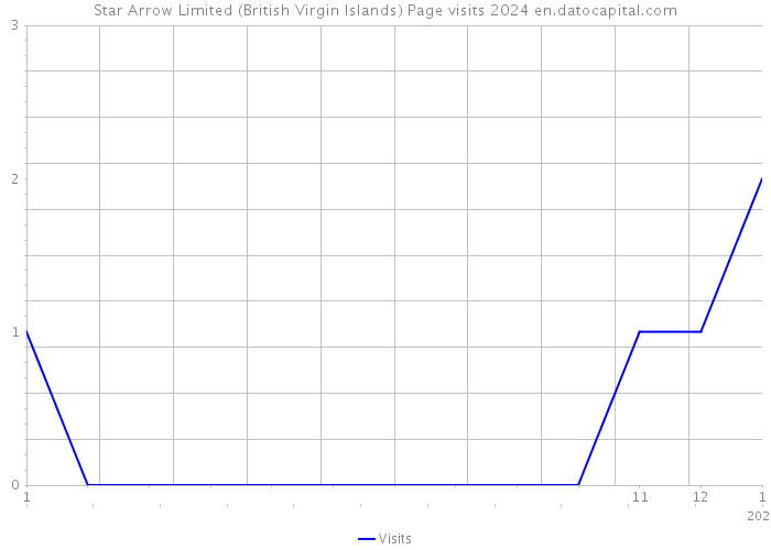 Star Arrow Limited (British Virgin Islands) Page visits 2024 
