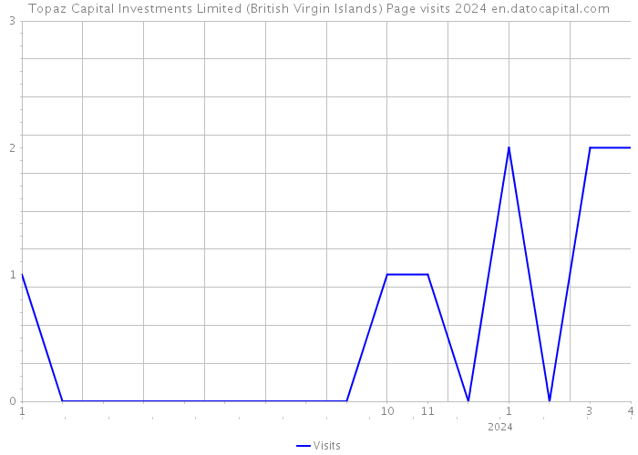 Topaz Capital Investments Limited (British Virgin Islands) Page visits 2024 