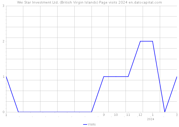 Wei Star Investment Ltd. (British Virgin Islands) Page visits 2024 