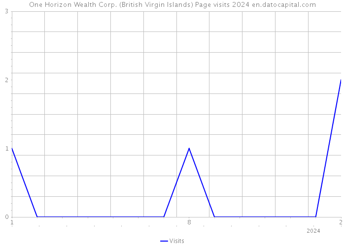 One Horizon Wealth Corp. (British Virgin Islands) Page visits 2024 