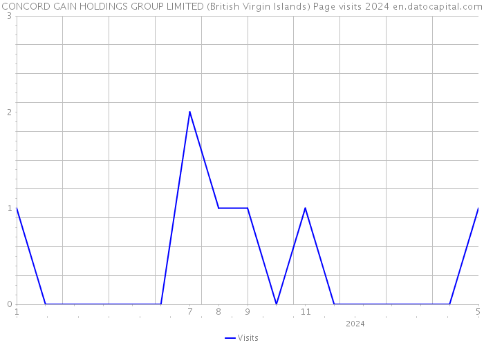 CONCORD GAIN HOLDINGS GROUP LIMITED (British Virgin Islands) Page visits 2024 
