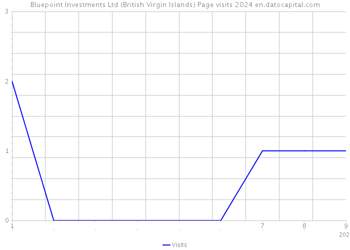 Bluepoint Investments Ltd (British Virgin Islands) Page visits 2024 