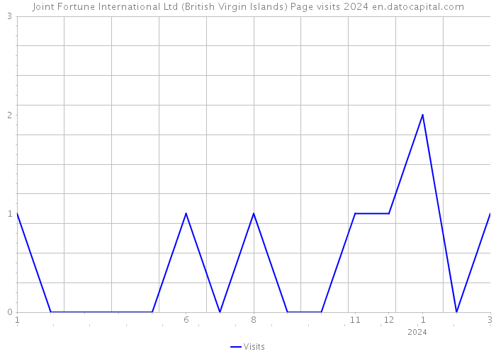 Joint Fortune International Ltd (British Virgin Islands) Page visits 2024 