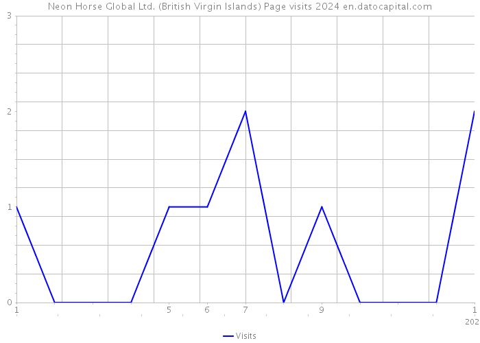 Neon Horse Global Ltd. (British Virgin Islands) Page visits 2024 