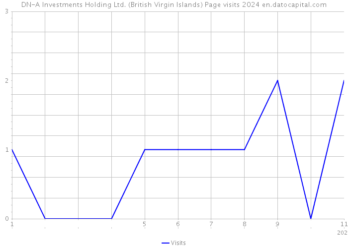 DN-A Investments Holding Ltd. (British Virgin Islands) Page visits 2024 