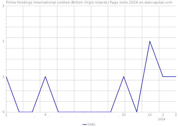 Prime Holdings International Limited (British Virgin Islands) Page visits 2024 