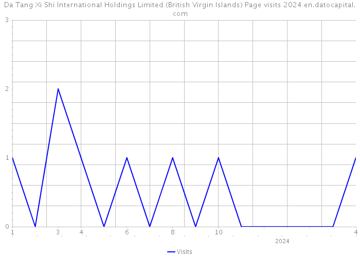 Da Tang Xi Shi International Holdings Limited (British Virgin Islands) Page visits 2024 