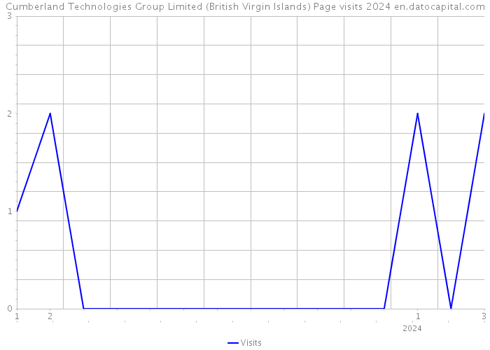 Cumberland Technologies Group Limited (British Virgin Islands) Page visits 2024 