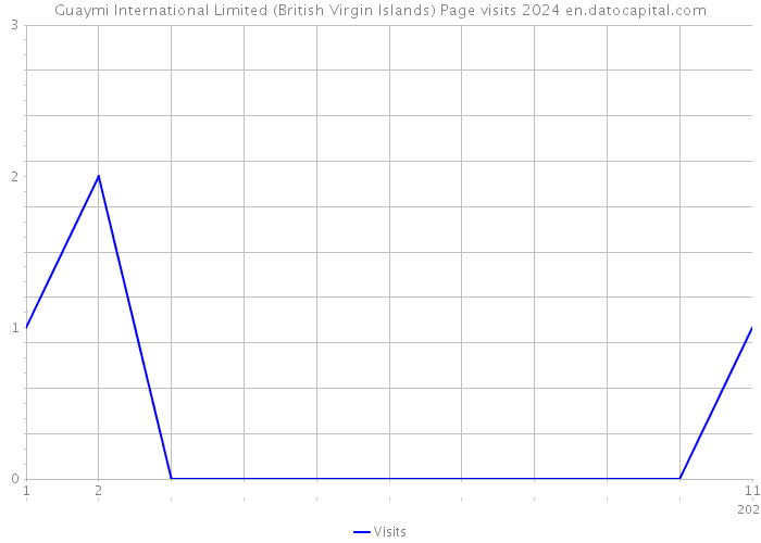 Guaymi International Limited (British Virgin Islands) Page visits 2024 
