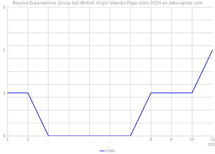 Beyond Expectations Group Ltd (British Virgin Islands) Page visits 2024 