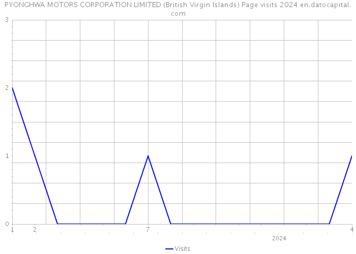 PYONGHWA MOTORS CORPORATION LIMITED (British Virgin Islands) Page visits 2024 