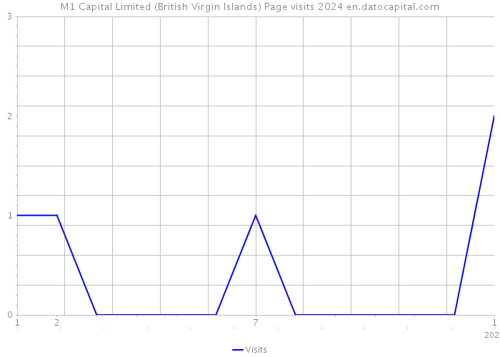 M1 Capital Limited (British Virgin Islands) Page visits 2024 
