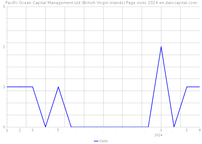 Pacific Ocean Capital Management Ltd (British Virgin Islands) Page visits 2024 
