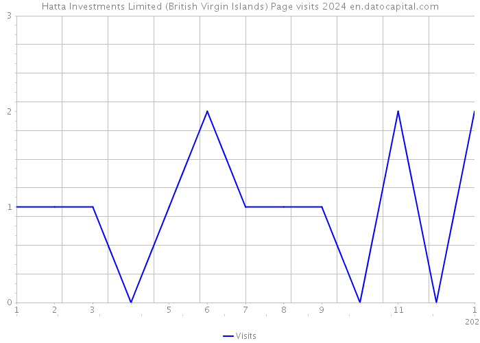 Hatta Investments Limited (British Virgin Islands) Page visits 2024 