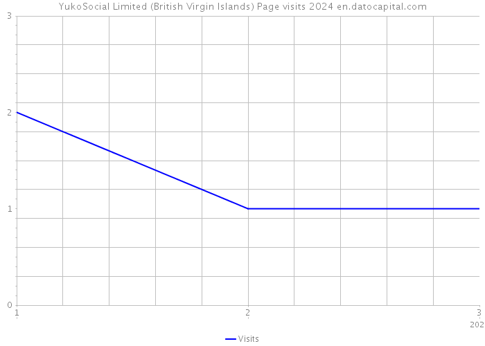 YukoSocial Limited (British Virgin Islands) Page visits 2024 