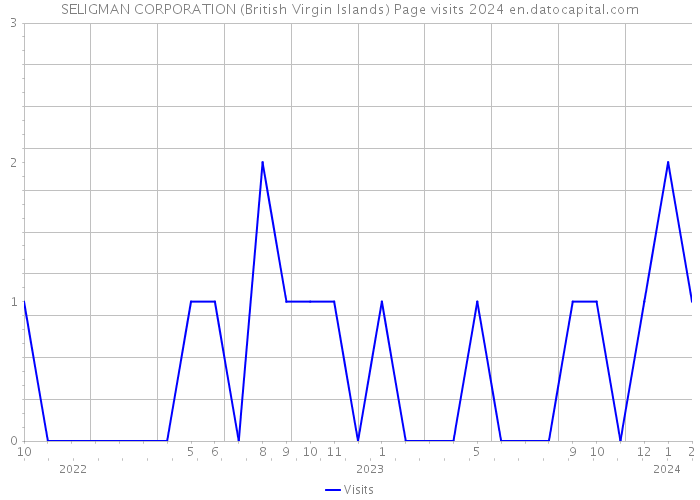 SELIGMAN CORPORATION (British Virgin Islands) Page visits 2024 