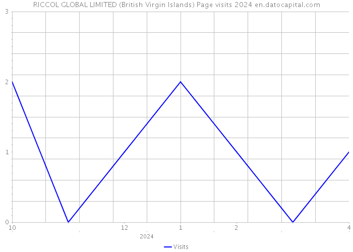 RICCOL GLOBAL LIMITED (British Virgin Islands) Page visits 2024 