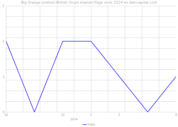 Big Orange Limited (British Virgin Islands) Page visits 2024 