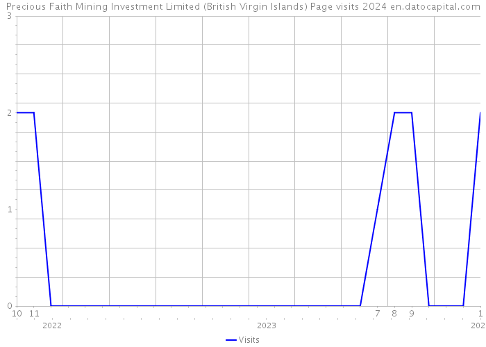 Precious Faith Mining Investment Limited (British Virgin Islands) Page visits 2024 
