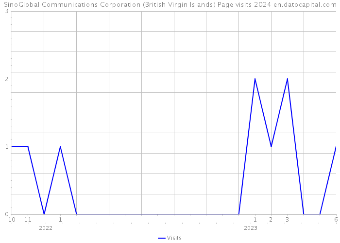 SinoGlobal Communications Corporation (British Virgin Islands) Page visits 2024 