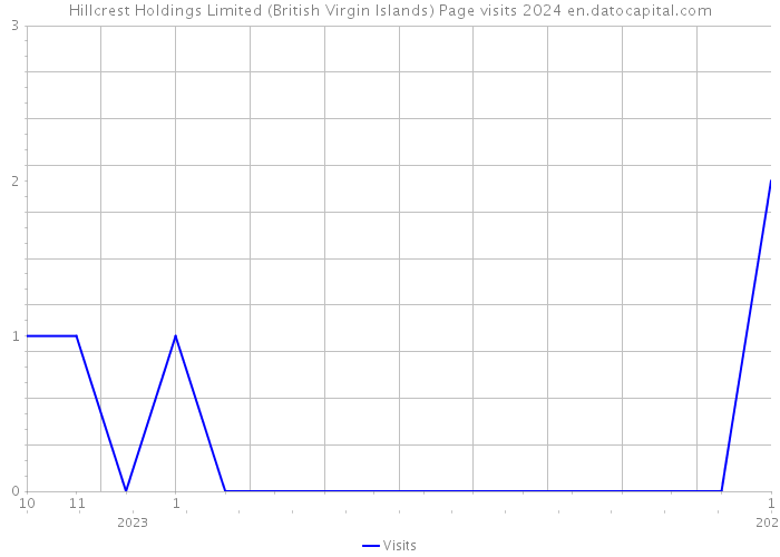 Hillcrest Holdings Limited (British Virgin Islands) Page visits 2024 