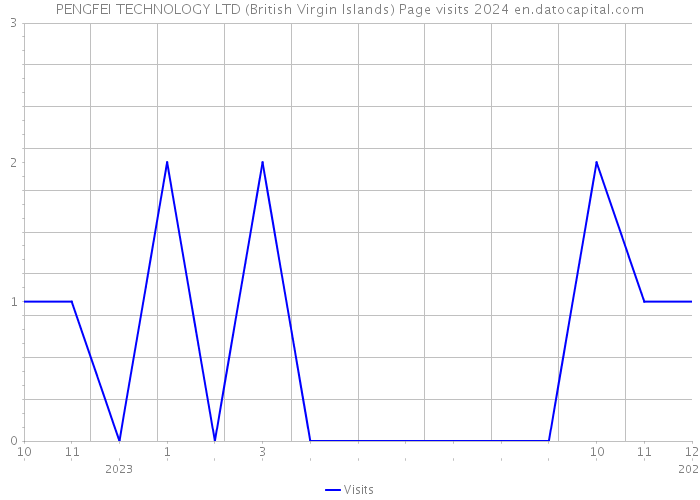 PENGFEI TECHNOLOGY LTD (British Virgin Islands) Page visits 2024 