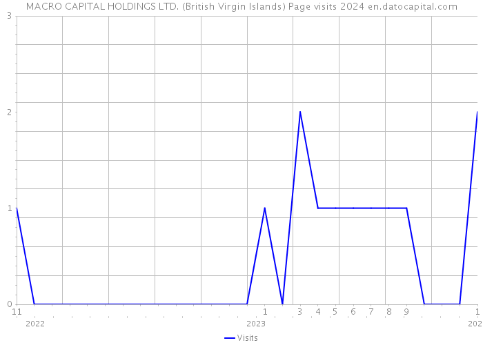 MACRO CAPITAL HOLDINGS LTD. (British Virgin Islands) Page visits 2024 