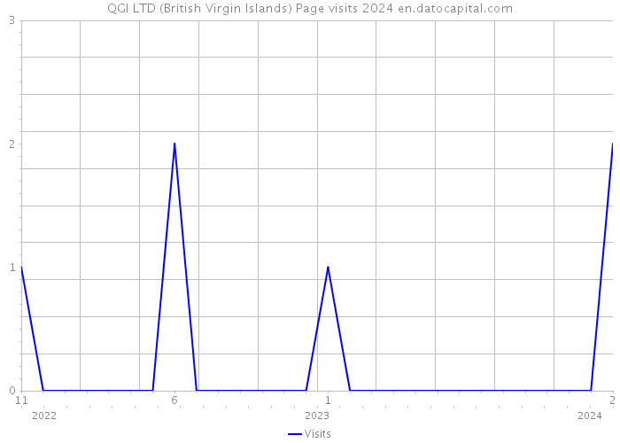 QGI LTD (British Virgin Islands) Page visits 2024 