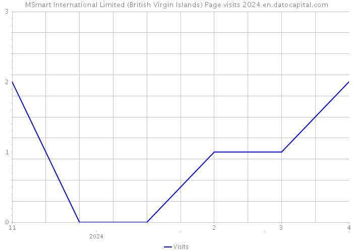 MSmart International Limited (British Virgin Islands) Page visits 2024 