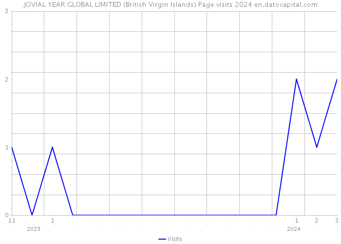 JOVIAL YEAR GLOBAL LIMITED (British Virgin Islands) Page visits 2024 