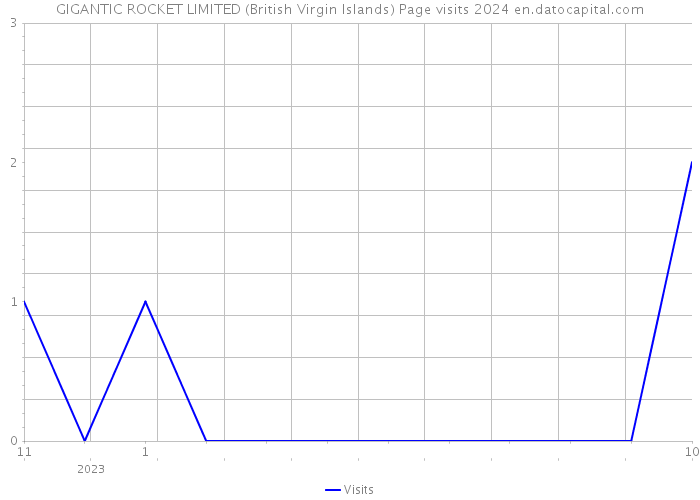 GIGANTIC ROCKET LIMITED (British Virgin Islands) Page visits 2024 