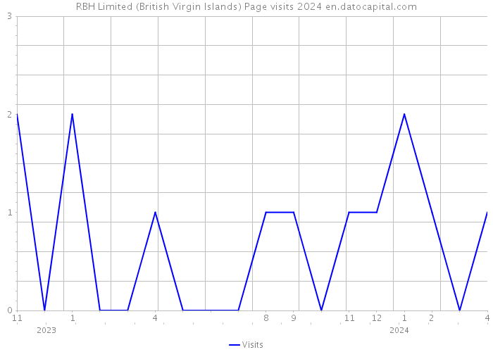 RBH Limited (British Virgin Islands) Page visits 2024 