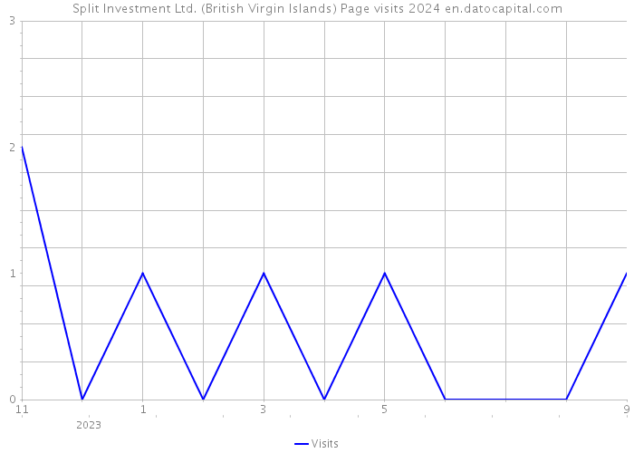 Split Investment Ltd. (British Virgin Islands) Page visits 2024 