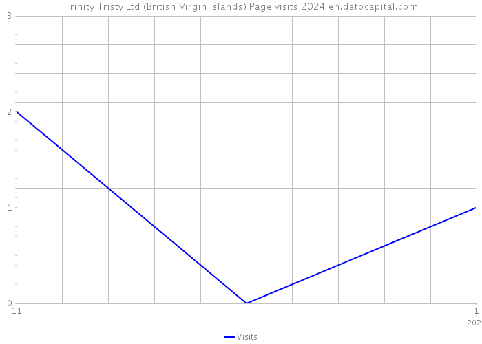 Trinity Tristy Ltd (British Virgin Islands) Page visits 2024 
