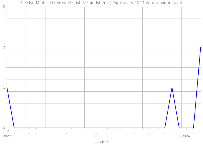 Rosslyn Medical Limited (British Virgin Islands) Page visits 2024 