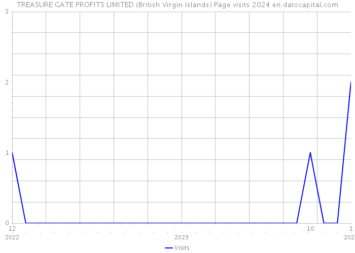 TREASURE GATE PROFITS LIMITED (British Virgin Islands) Page visits 2024 