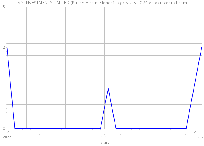 MY INVESTMENTS LIMITED (British Virgin Islands) Page visits 2024 