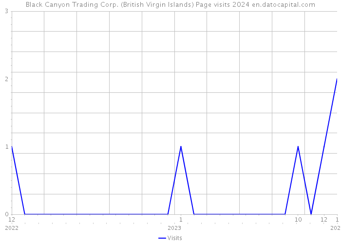 Black Canyon Trading Corp. (British Virgin Islands) Page visits 2024 