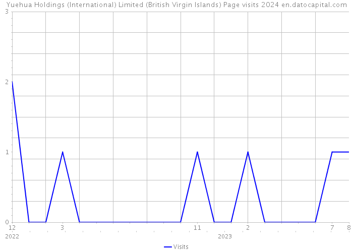 Yuehua Holdings (International) Limited (British Virgin Islands) Page visits 2024 